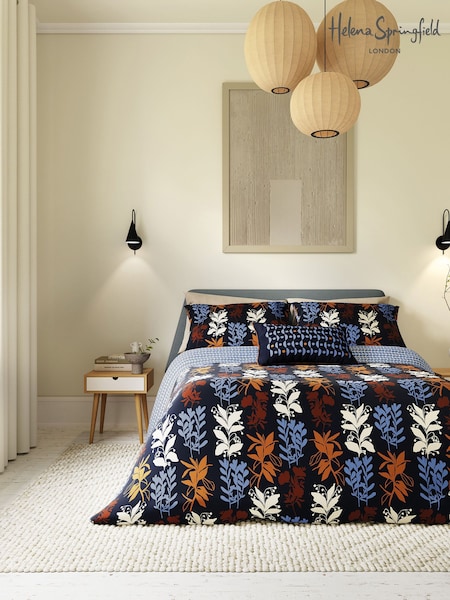 Helena Springfield Periwinkle Blues Frey Duvet Cover and Pillowcase 100% Cotton Set (AA0750) | £25 - £55