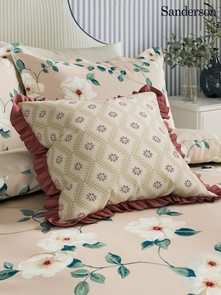 Sanderson Blush Poets Rose Cushion (AA0753) | £40
