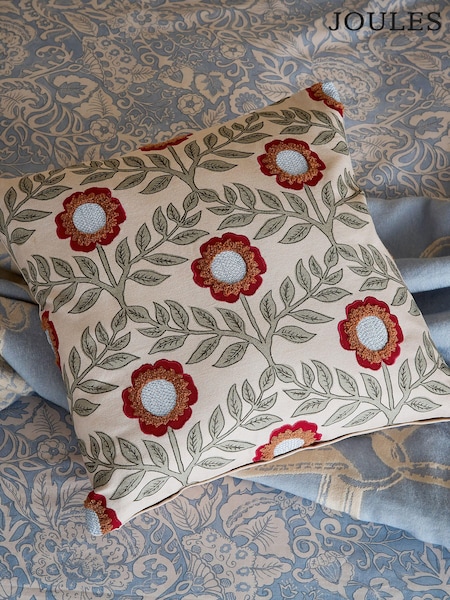 Joules Multi Floral Trellis Cushion (AA0832) | £40