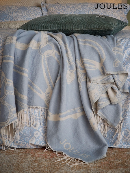 Joules Blue Bridle Throw (AA0840) | £150