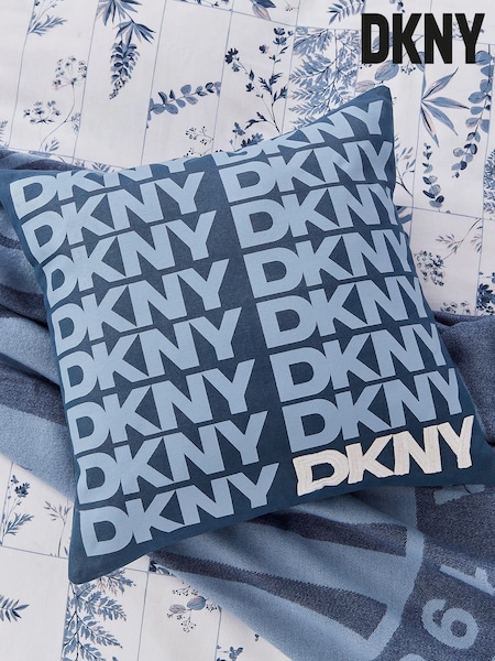 DKNY Blue Token Logo Throw (AA0845) | £85