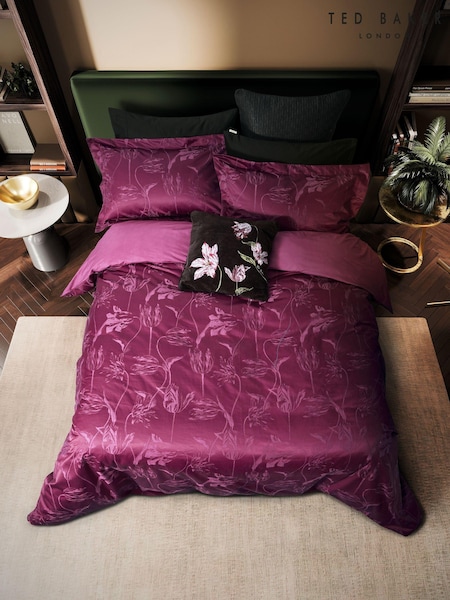 Ted Baker Mulberry Tulips Jacquard Cushion (AA0855) | £50