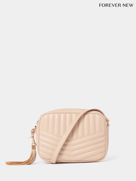 Forever New Nude Signature Quinn Quilted Camera Bag (AA0960) | £75