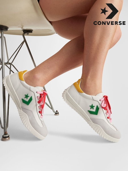 Converse White/Lemon Run Star Low Trainers (AA1245) | £85