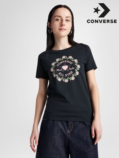 Converse Black Hearts T-Shirt (AA1368) | £28