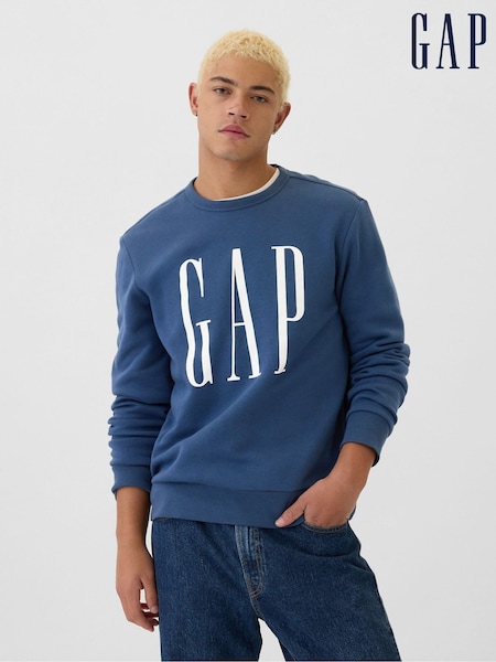 Gap Blue Logo Crew Neck Jumper (AA1417) | £20