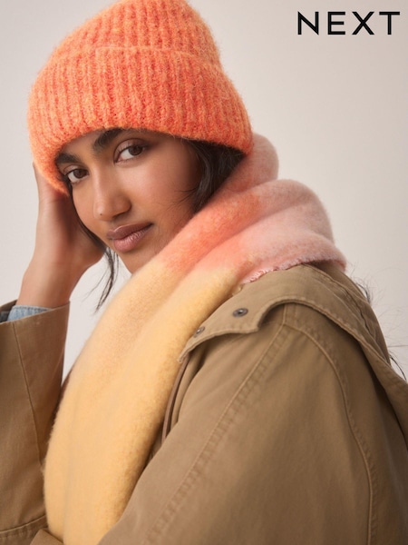 Coral Knitted Beanie Hat (AA1520) | £12