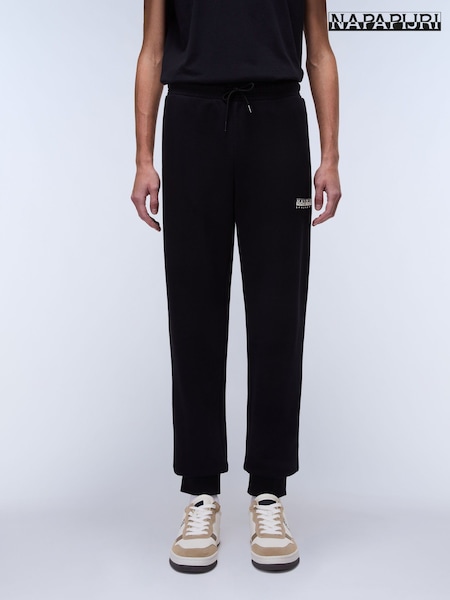 Napapijri Gori Black 100% Cotton Sweatpants (AA1708) | £75
