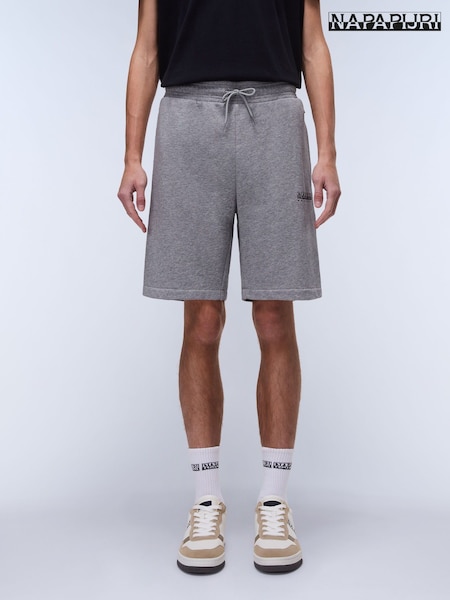 Napapijri Grey Gori 100% Cotton Sweat Shorts (AA1726) | £70