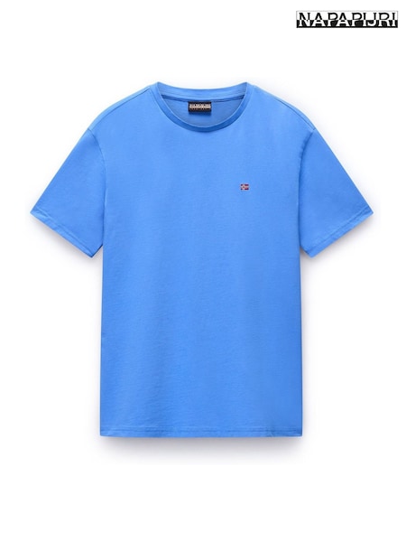 Napapijri Blue 100% Cotton Salis Short Sleeve T-Shirt (AA1759) | £30