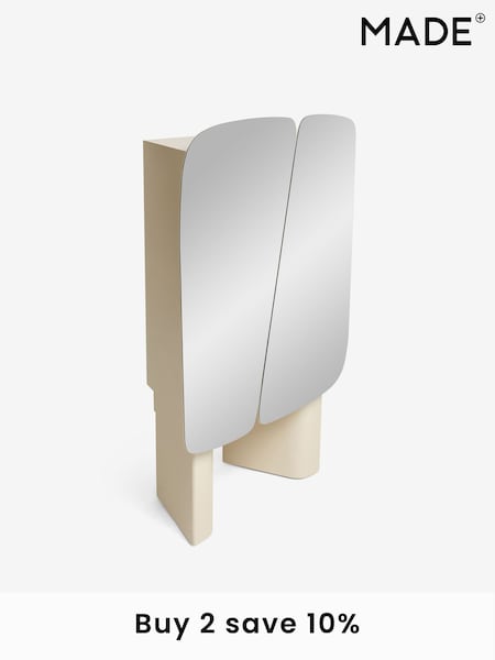 MADE.COM Natural Ecru and Mirror Mariella Highboard (AA1833) | £529