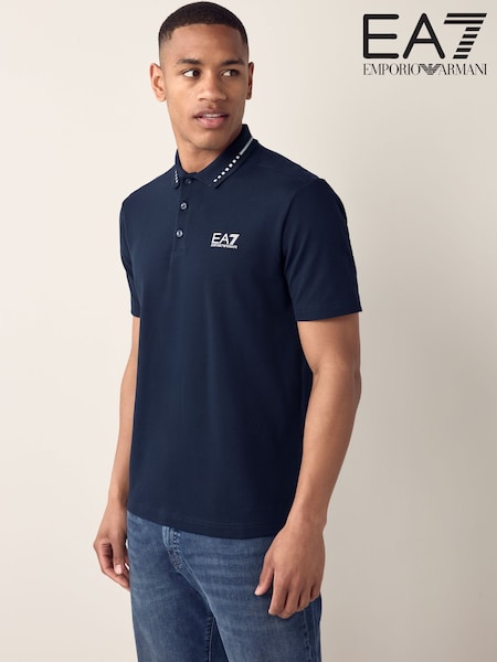 Emporio Armani EA7 Logo Detail Polo Shirt (AA2158) | £85