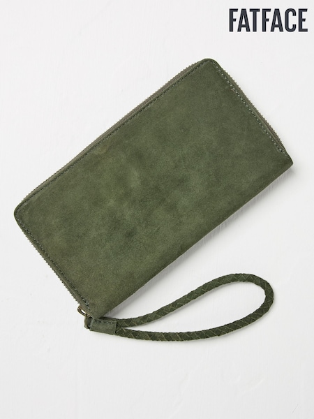 FatFace Annie Khaki Green Zipped Purse (AA2348) | £39