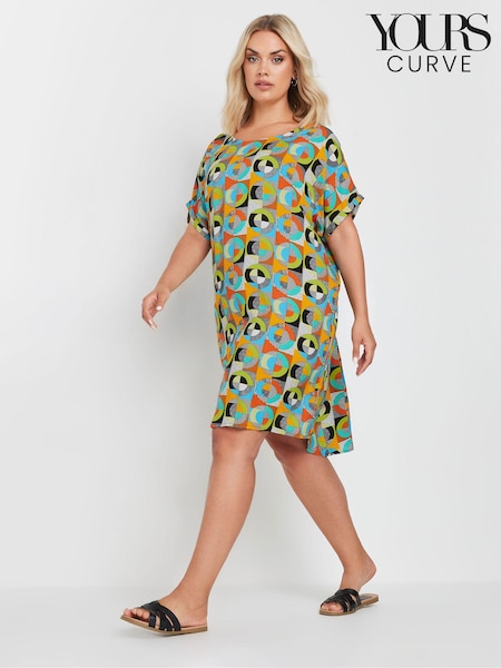 Yours Curve Black Easy Tunic Dress (AA2400) | £27