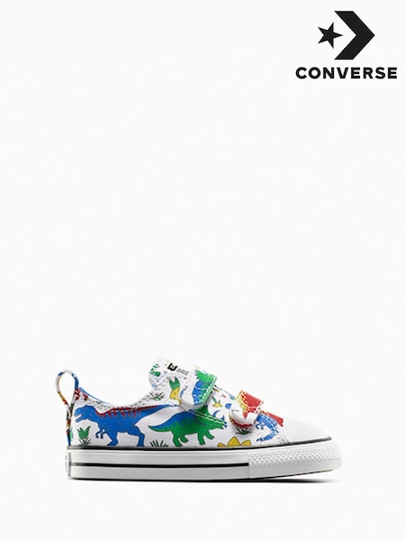 Converse Multi Dinosaur Print Chuck Taylor 2V Trainers (AA3412) | £37