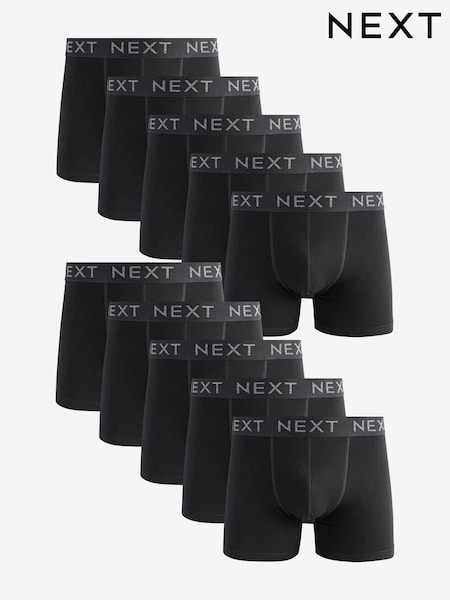 Black Rich Trunk Boxers 10 Pack (AA3475) | £46