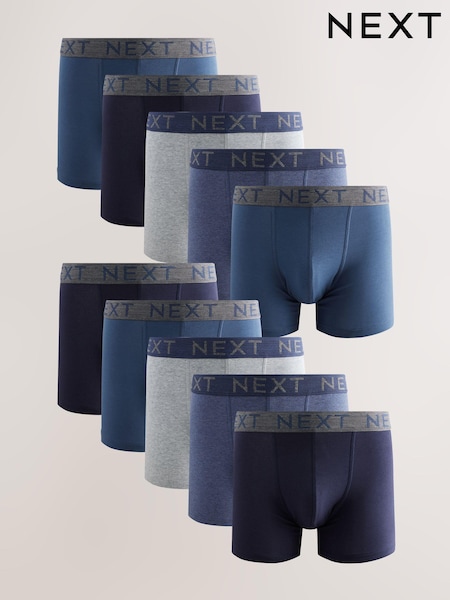 Blue Rich Trunk Boxers 10 Pack (AA3487) | £48