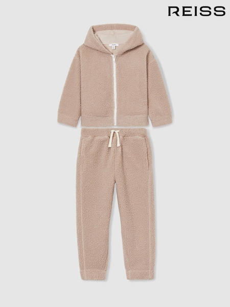 Reiss Mink Zuri 13-14 yrs Fleece Hoodie and Joggers Set (AA3739) | £45