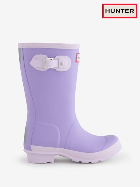 Hunter Purple Kids Originals Wellies (AA4055) | £55