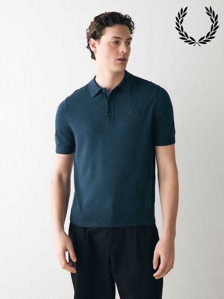 Fred Perry Cotton Knitted Polo Shirt (AA4239) | £95