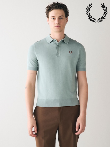 Fred Perry Cotton Knitted Polo Shirt (AA4240) | £95