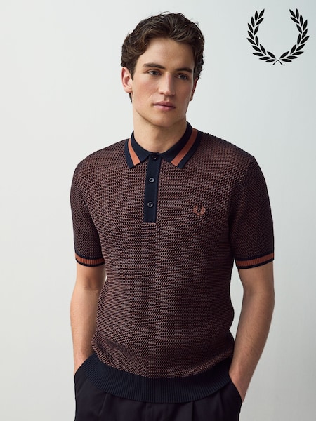 Fred Perry Textured Knitted Shirt (AA4250) | £120