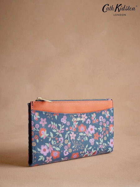 Cath Kidston Navy Lace Petals Travel Wallet Bag (AA4288) | £29