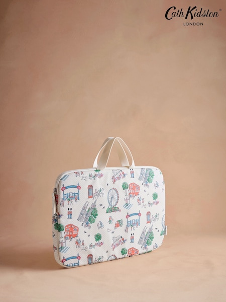 Cath Kidston Ecru Lovely London Laptop Case Bag (AA4295) | £36