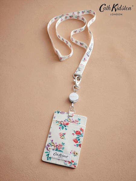 Cath Kidston Ecru Icon Bunches Lanyard (AA4297) | £18