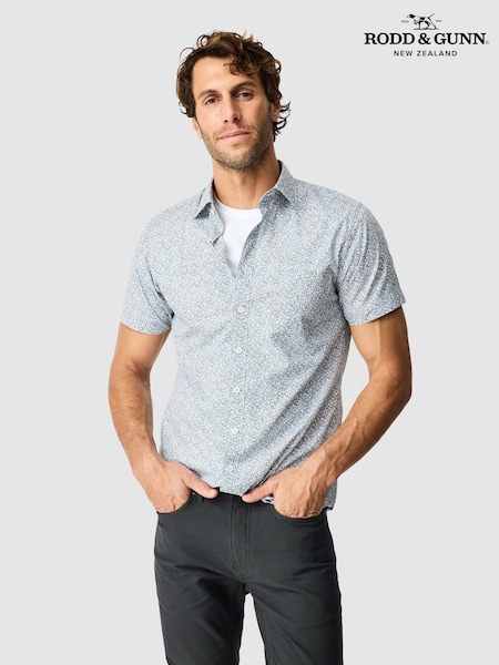 Blue - Regular Rodd & Gunn North Point Slim Fit Shirt
