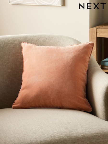 Orange 45 x 45cm Soft Velour Cushion (AA5418) | £8