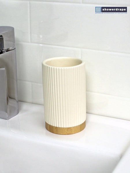 Showerdrape Cream Bondi Collection Tumbler (AA5822) | £14