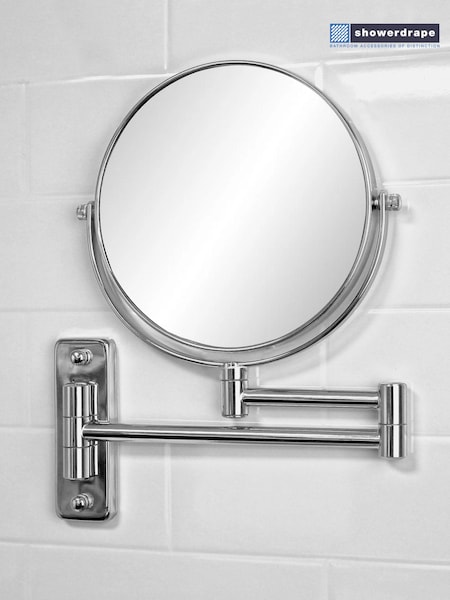 Showerdrape Chrome Lindos Extendable Shaving Mirror (AA5858) | £49