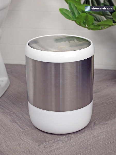 Showerdrape White Elite 6 Litre Bathroom Swing Bin (AA5864) | £40