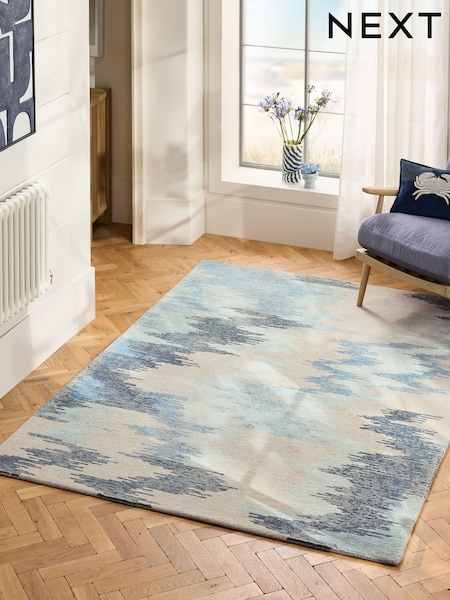 Blue Island Abstract Rug (AA5930) | £0