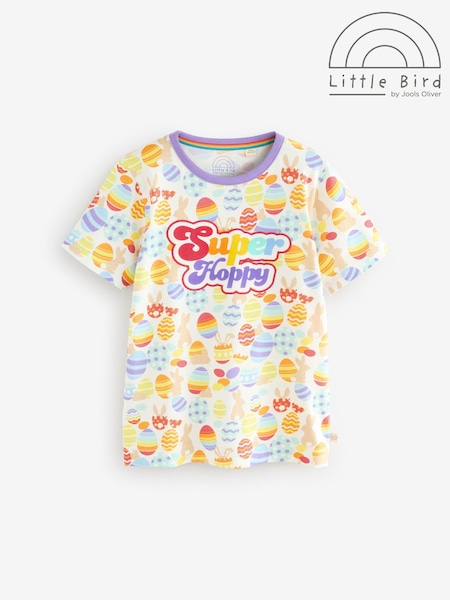 Little Bird by Jools Oliver Lilac Purple Colourful Short Sleeve Super Hoppy T-Shirt (AA5943) | £12 - £16