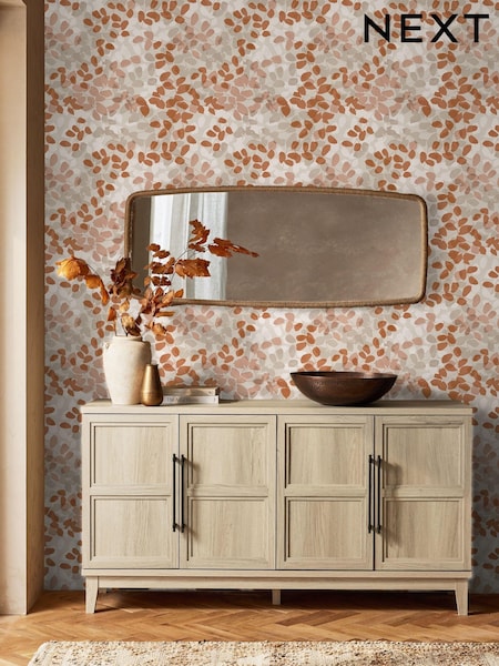 Burnt Orange Forest Floor 10M Wallpaper (AA5998) | £36