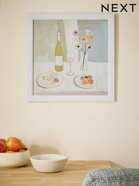 Multi Wine and Cheese Still Life Wall Art (AA6407) | £20
