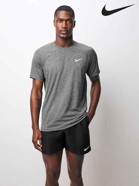 Nike Black Short Sleeve Hydroguard Rash T-Shirt (AA6419) | £34
