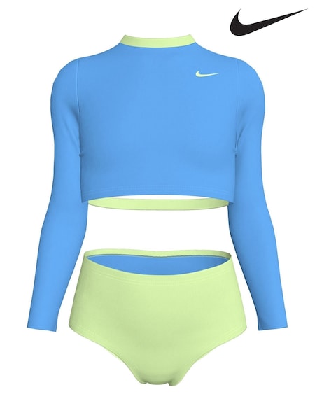 Nike Blue Long Sleeve Bikini Set (AA6485) | £26