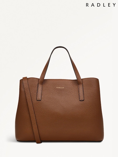 Radley Medium Dukes Place Icon Zip Top Grab Brown Bag (AA6503) | £239