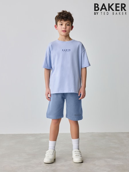Baker by Ted Baker Oversized 100% Cotton T-Shirt And Shorts Set (AA6565) | £28 - £34