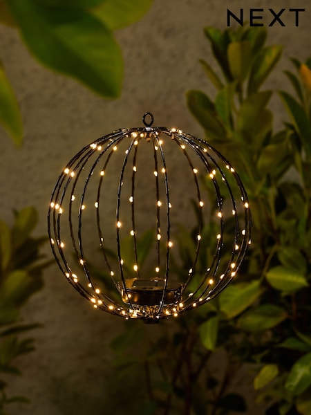 Black Solar Sparkle Ball Outdoor Light (AA6753) | £20 - £35