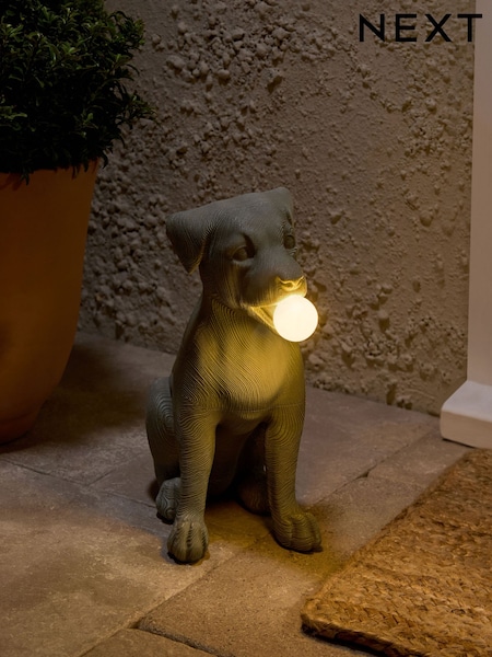 Grey Saffy the Staffy Solar Light (AA6756) | £32