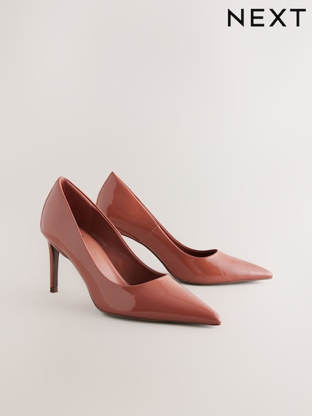 Rose Pink Forever Comfort® Point Toe Mid Heel Court Shoes (AA6930) | £32