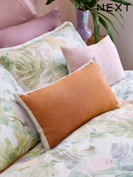 Orange 50 x 30cm Two Tone Cushion (AA6978) | £14