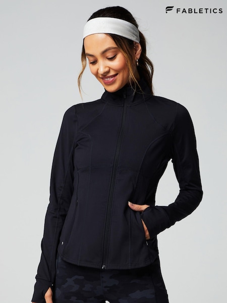 Fabletics Black Perfect Storm Train Jacket (AA7027) | £80