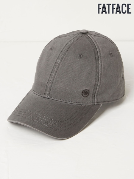 FatFace Grey 100% Cotton Twill Baseball Cap (AA7083) | £16