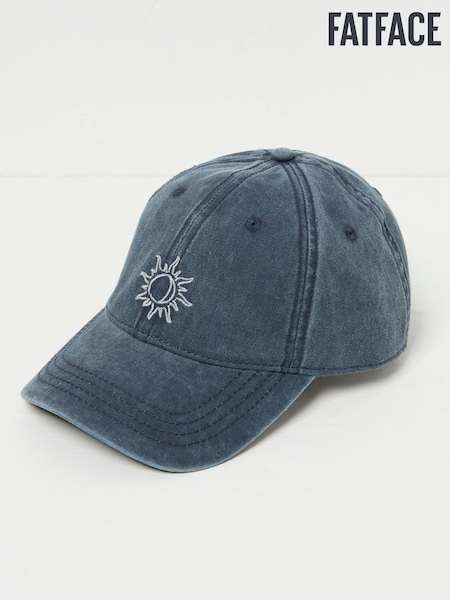 FatFace Blue Embroidered Sun 100% Cotton Cap (AA7126) | £18