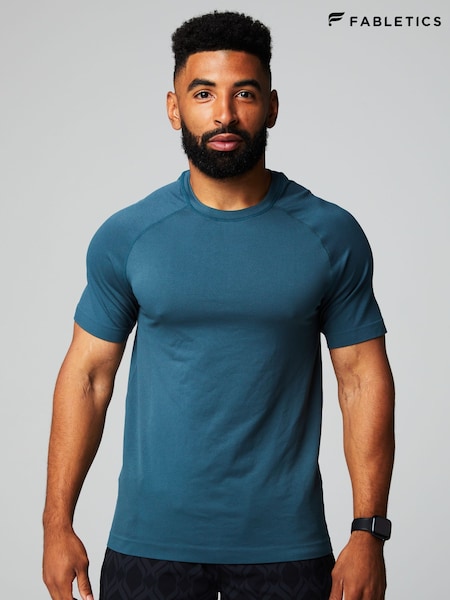 Fabletics Blue The Training Day T-Shirt (AA7149) | £45